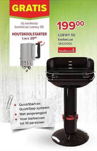 Euroshop Loewy 55 Barbecue aanbieding