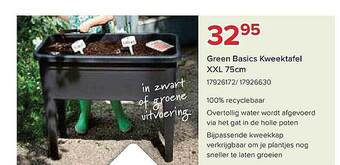 Euroshop Green Basics Kweektafel Xxl 75cm aanbieding