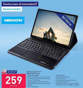 ALDI Medion Tablet 10,0 aanbieding