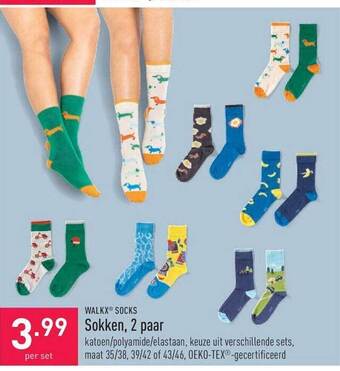 ALDI Walkx Socks Sokken 2 Paar aanbieding