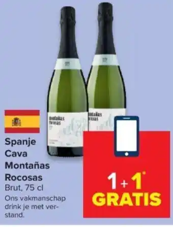 Carrefour Spanje cava montanas rocosas 75cl aanbieding