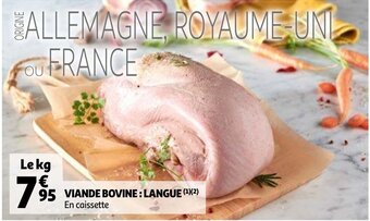 Auchan Viande bovine: langue aanbieding