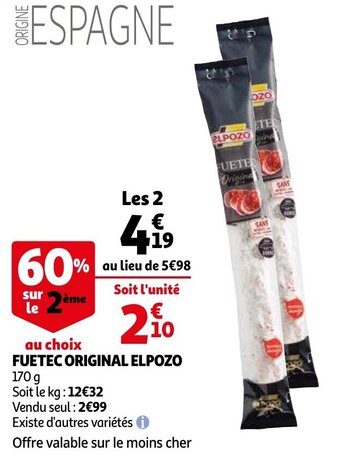 Fuetec original elpozo 170g
