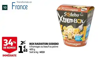 Auchan Box radiatori sodebo 400g aanbieding
