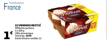 Auchan Le viennois nestle 4 x 100g aanbieding