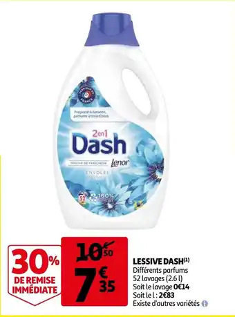 Auchan Lessive dash aanbieding