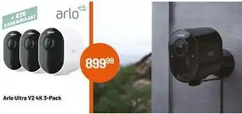 Arlo ultra v2 4k 3-pack