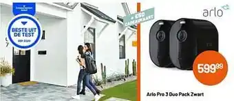 Kamera Express Arlo pro 3 duo pack zwart aanbieding