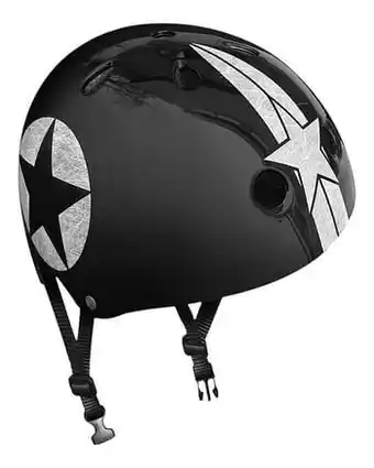 Dreamland Fiets- en skatehelm Black Star 54-60 cm aanbieding