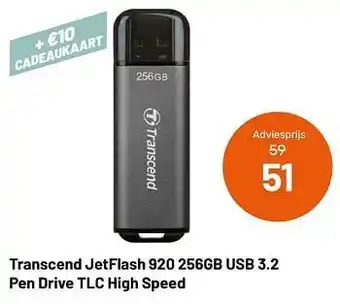 Transcend jetflash 920 256gb usb 3.2 pen drive tlc high speed