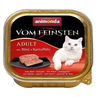 Zooplus 6x100g Adult Zalm & Garnalen Animonda Vom Feinsten Kattenvoer aanbieding