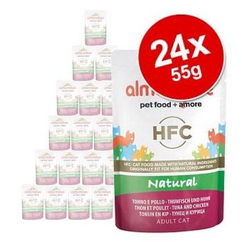 Zooplus 24x55g Natural Maaltijdzakjes Kipfilet Almo Nature Classic Kattenvoer aanbieding