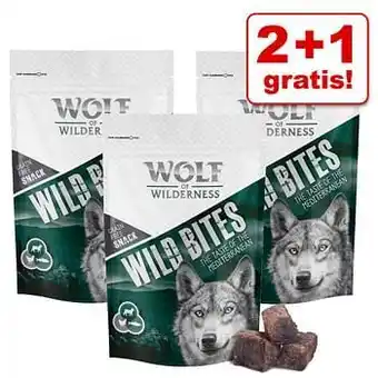 Zooplus 3x180g Wild Bites The Taste Of Scandinavia Wolf of Wilderness Hondensnacks aanbieding