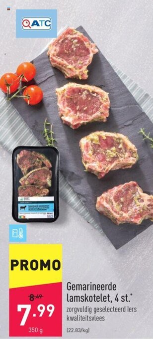 ALDI Gemarineerde lamskotelet, 4 st. aanbieding