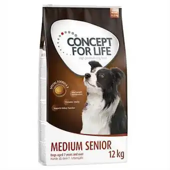 Zooplus 12kg Medium Senior Concept for Life Hondenvoer aanbieding
