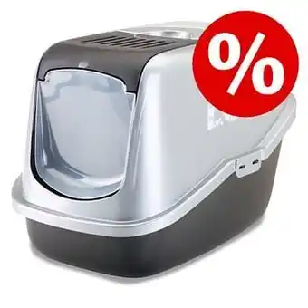 Zooplus 10% korting! Savic Kattenbak Nestor Impression - Zwart / Grijs met "Love" opdruk aanbieding