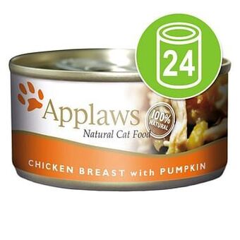 24x156g Makreel met Sardientjes Applaws Kattenvoer