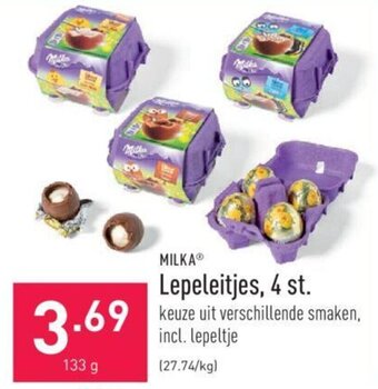 ALDI Milka Lepeleitjes, 4 st. aanbieding