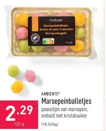 ALDI Ambiente Marsepeinballetjes aanbieding