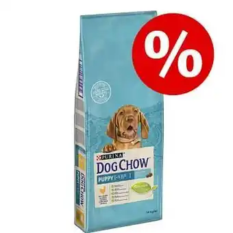 Zooplus 15% korting! 2 x 14 kg Dog Chow droogvoer Compleet/Classic - Lam aanbieding