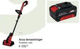 Einhell accu terrasreiniger picobella solo
