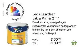 Multi bazar Levis easyclean lak + primer 2 in 1 aanbieding