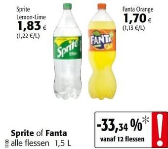 Colruyt Sprite lemon-lime aanbieding