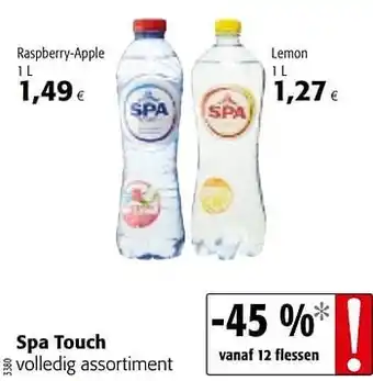 Colruyt Spa touch volledig assortiment aanbieding