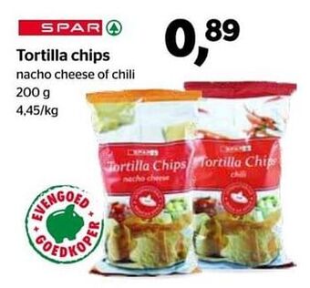 Spar Tortilla chips aanbieding