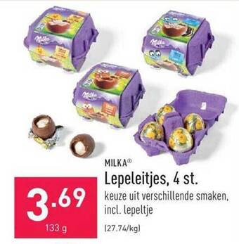 ALDI Milka Lepeleitjes 4 St. aanbieding