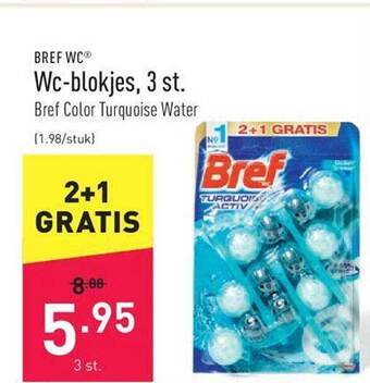 ALDI Bref Wc Wc-blokjes 3 St. aanbieding