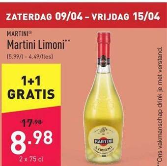 ALDI Martini Limoni aanbieding