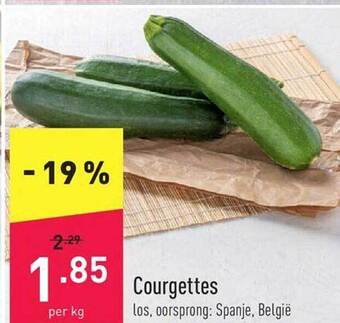 ALDI Courgettes aanbieding