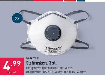 Workzone Stofmaskers 3 St.