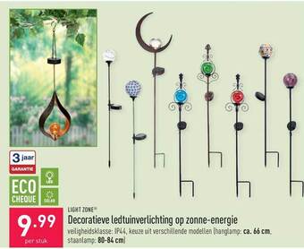 ALDI Light Zone Decoratieve Ledtuinverlichting Op Zonne-energie aanbieding