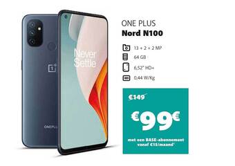 Base One Plus Nord N100 aanbieding