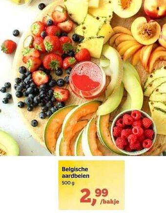 Spar Belgische aardbeien aanbieding