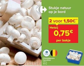 Carrefour Champignons carrefour aanbieding