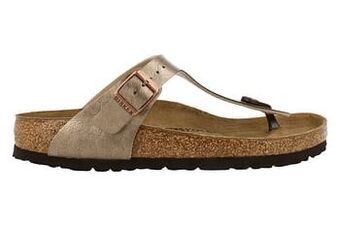 Berca Shoes Birkenstock Teenslipper Dames Gizeh Graceful - Brons aanbieding