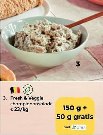 Bio Planet Fresh + veggie champignonsalade aanbieding