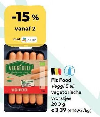 Bio Planet Fit food veggí deli vegetarische worstjes aanbieding