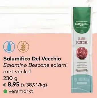 Salumifico del vecchio salamino boscone salami met venkel