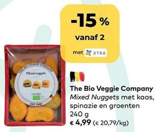 Bio Planet The bio veggie company mixed nuggets met kaas, spinazie en groenten aanbieding