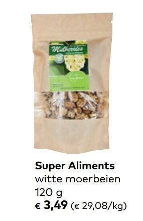 Bio Planet Super aliments witte moerbeien aanbieding