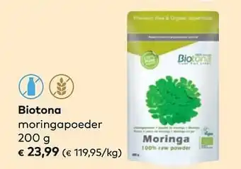 Bio Planet Biotona moringapoeder aanbieding