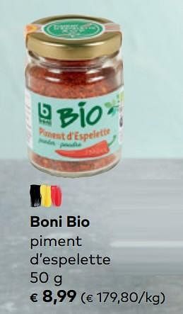Bio Planet Boni bio piment d`espelette aanbieding