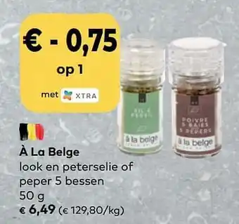 À la belge look en peterselie of peper 5 bessen