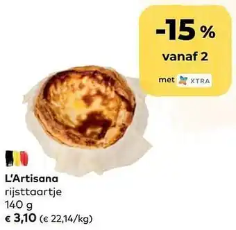 L`artisana rijsttaartje