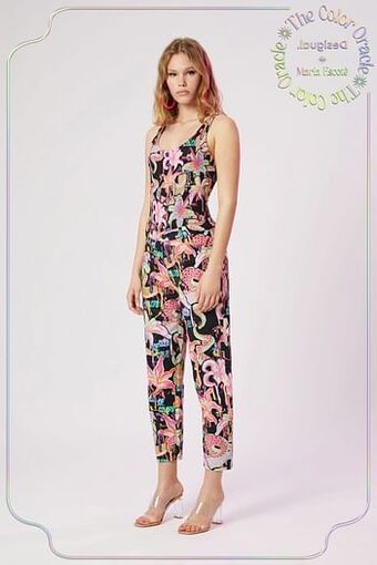Enkellange mom fit broek - BLACK - L