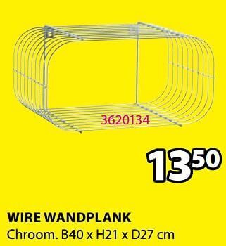 Jysk Wire wandplank aanbieding